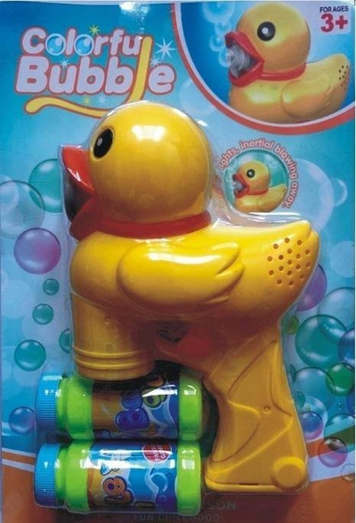 Lodër pistoletë flluska Gazel Duck, me solucion, e verdhë