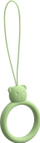 Varëse telefoni silikoni Bear, ring holder, jeshile e çelët