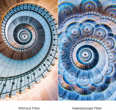 Filtër fotografik K&amp;F Concept Kaleidoscope Effect 72mm, me 3 peceta për pastrim