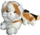 Lodër pelushi Calico Cat, mace, 30cm, shumëngjyrëshe