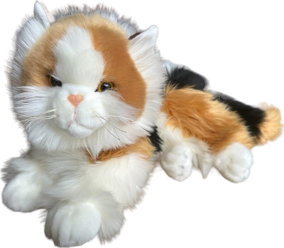 Lodër pelushi Calico Cat, mace, 30cm, shumëngjyrëshe