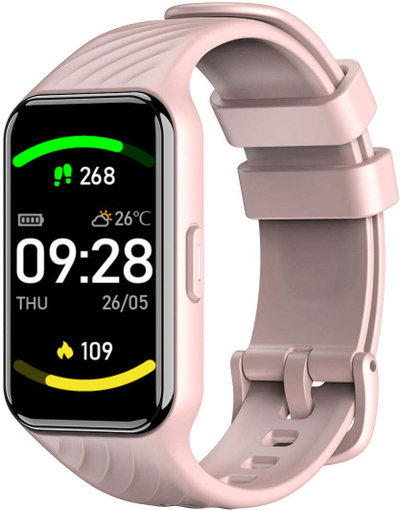 Byzylyk smart Blackview R10, 1.47", IP68, rozë