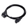 Kabllo rryme Savio CL-89 CEE 7/7, 1.2m, e zezë