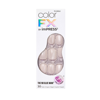 Сет вештачки нокти KISS ImPRESS Color FX, Rebel, 30 парчиња