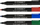 Set markerash flipchart Q-Connect KF15392, majë e rrumbullakët, 10 copë, të zinj