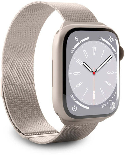 Rrip ore inteligjente Puro PUMILAW40CHMP, Milanese çelik inox, për Apple Watch, ngjyrë gold
