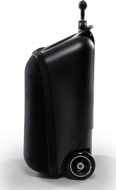 Valixhe udhëtimi për kalamaj Micro ML0013 Luggage Eazy, me sedilje, me rrota, e zezë