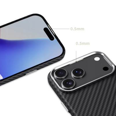 Mbrojtëse telefoni Tech-Protect Ion MagSafe, për iPhone 17 Pro, argjend