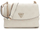 Çantë shpatullash GUESS Cresidia II Convertible Xbody, me kapak, krem me logo