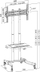 Qëndrim dyshemeje për TV LogiLink BP0026, 37\"–70\", deri 40 kg, i zi