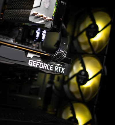 Kompjuter gaming Lynx Challenger 10463008, GeForce RTX, me drita RGB, i zi
