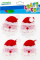 Stickers dekorativë prej fetre Craft with Fun Santa Claus, vetëngjitës, shumëngjyrësh