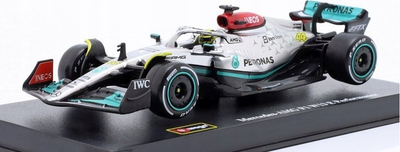 Maketi makinë Bburago Mercedes AMG F1 W13 #44, 1:43, die-cast, me kuti për ta vënë në vitrinë