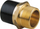 Адаптер ПЕ месинг GZ, d32x1\", PE100 SDR11, PN10 гас PN16 вода