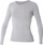 Bluzë me mëngë t'gjata Brubeck COMFORT WOOL LS11610, për goca, përzjerje leshi merino, gri e hapur, madhësia S