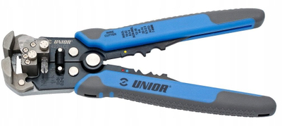 Pinca për krimpim Unior 621552, 220mm, dorezë bi-materiale, blu