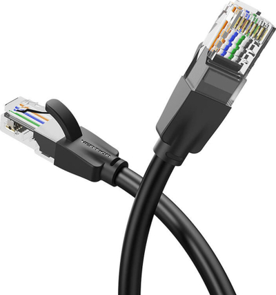 Kabllo rrjeti Vention Cat.6 UTP, 35m, RJ45, e zezë