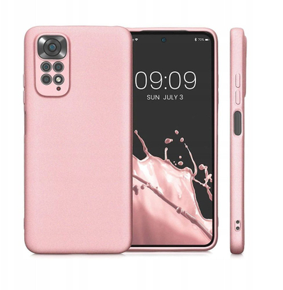 Mbulesë mbrojtëse metalike për telefon Xiaomi Redmi Note 14 5G, rozë