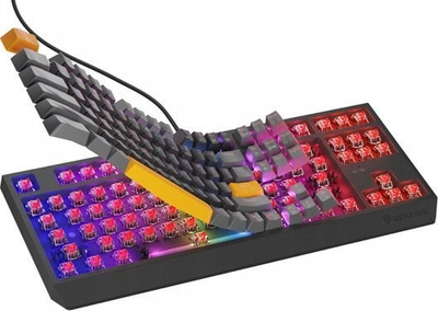 Tastierë mekanike Genesis Thor 230 TKL, Outemu Red, RGB, gri e zezë