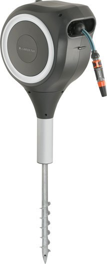 Bobinë kopshti me zorrë Gardena RollUp S 18606-20, 15 m, rrotullim 360°, gri