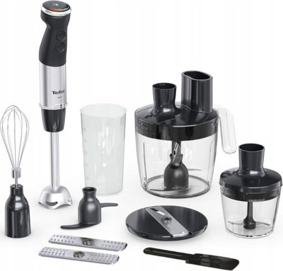 Blender dore Tefal Quickchef+ HB67G830, 1000W, 5 në 1, i zi
