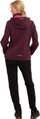 Xhaketë softshell Icepeak BRENHAM për femra, me polar, kapuç i heqshëm, vishnje
