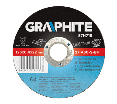 Disk gërryes Graphite, 125 mm
