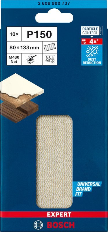 Letër gërryese Bosch Expert M480 Net, 80 x 133mm, G120, gri