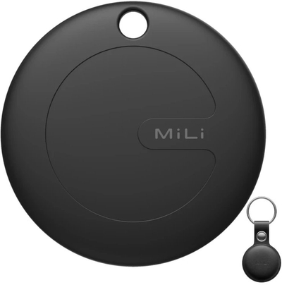 Gjetës sendesh MiLi MiTag, Bluetooth, Apple Find My edhe Google Find My Device, i zi
