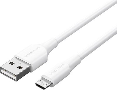 Kabllo USB në Micro USB Vention, 1.5m, 2A, e bardhë