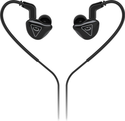 Слушалки во уво Behringer MO240, студиско мониторирање, dual hybrid drivers, црни