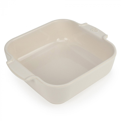 Tavë katrore qeramike Peugeot Appolia Square, 28cm, ecru