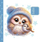 Fletore dekorative TW Owl Fresh, 100x100mm, 48 faqe, pa vija