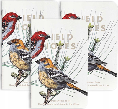 Fletore ngjitëse Field Notes Post it Birds and Trees of North America, set, shumëngjyrëshe