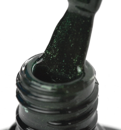 Manikyr xhel Ocho Nails Hybrid Green 711, 5g, me shkëlqim, jeshile e errët