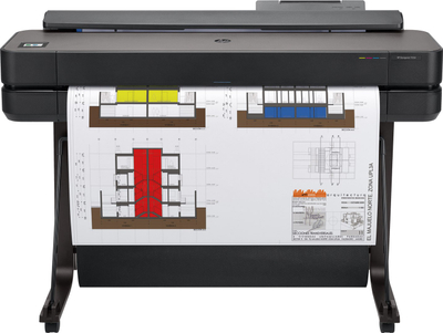 Мултифункционален печатач HP DesignJet T650, 36" A0, 2400 x 1200 dpi, бел