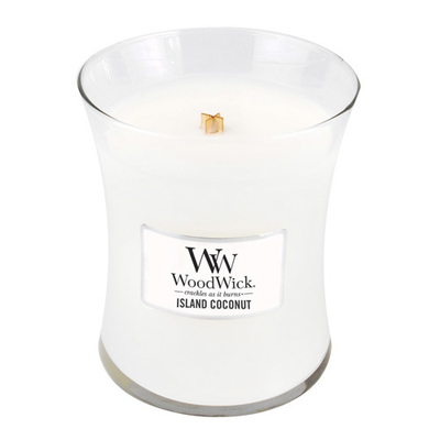 Ароматизирана свеќа WoodWick Island Coconut, 275 г