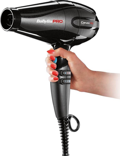 Tharëse flokësh BaBylissPRO BAB6970IE Caruso HQ, 2400W, motor AC profesionist, e zezë