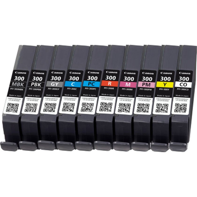 Kartridha boje Canon PFI-300, set 10 copë, 14.4ml, multicolor