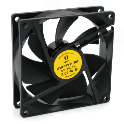 Ftohës SilentiumPC Zephyr 92, 9.2 cm, i zi