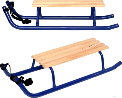 Slitë Enero për 2 persona, konstruksion metalik i përforcuar, 110cm, blu