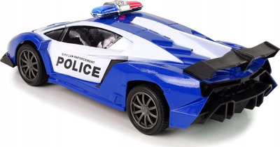 Makina e policisë me telekomandë Leantoys Police Racing, shkallë 1:16, me bateri, blu