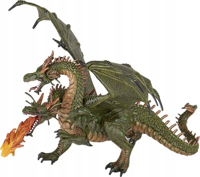 Figurë lodër Papo Two Headed Dragon, dragoi me dy koka, shumëngjyrësh