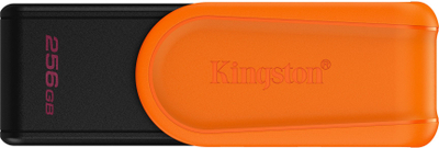 USB Kingston DataTraveler Exodia S, 256GB, USB 3.2 Gen 1, црно портокалова