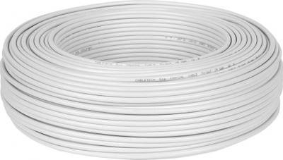 Kabllo koaksiale Cabletech CU+CU, 150m, e bardhë