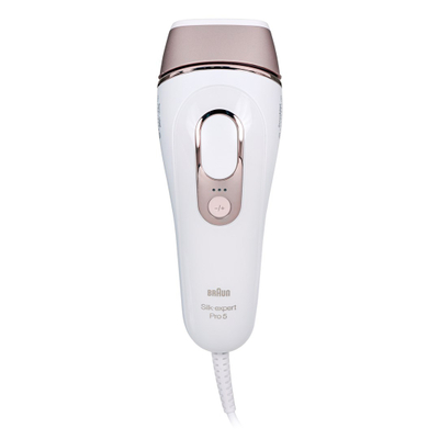 Depilator IPL Braun Silk·expert Pro 5 PL5382, SkinPro 2.0, për trup dhe fytyrë, i bardhë