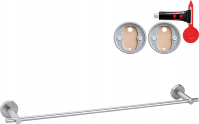 Mbajtës peshqiri Tesa MOON 40306, ngjitës, metal, inox mat