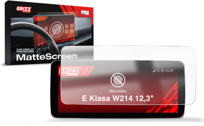 Film mbrojtës ekran GrizzGlass MatteScreen, për Mercedes E Class W214 12.3", matte, transparent