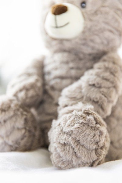 Jastëk ngrohës Teddykompaniet, arush kafe prej pelushi, 35 cm