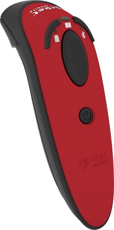 Skaner barkodesh Socket Mobile Durascan D700, linear 1D, Bluetooth, i kuq